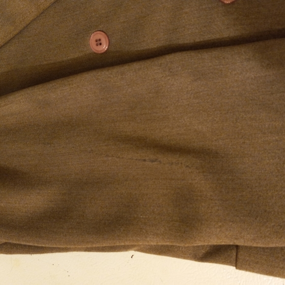 DOLCI Mondo Fine Wool Blazer Jacket Double Breast 1-Button Sand/Stone Brown L/44 - Picture 9 of 11